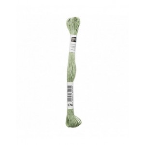 Fil à broder Rico Design 100% coton égyptien 8m - MOULINE VERT SAPIN 02 - N°174