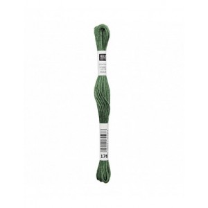Fil à broder Rico Design 100% coton égyptien 8m - MOULINE VERT SAPIN 04 - N°176