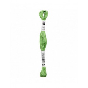 Fil à broder Rico Design 100% coton égyptien 8m - MOULINE VERT GRENOUILLE 01 - N°179