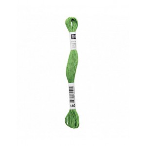 Fil à broder Rico Design 100% coton égyptien 8m - MOULINE VERT GRENOUILLE 02 - N°180