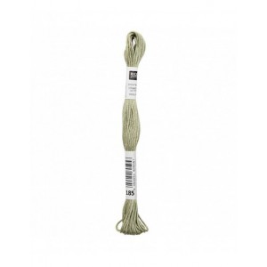 Fil à broder Rico Design 100% coton égyptien 8m - MOULINE KAKI 02 - N°185