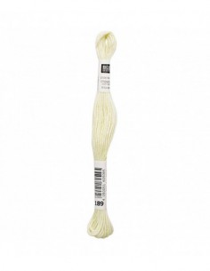 Fil à broder Rico Design 100% coton égyptien 8m - MOULINE VERT CLAIR 01 - N°189