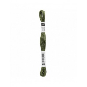 Fil à broder Rico Design 100% coton égyptien 8m - MOULINE VERT CLAIR 04 - N°192