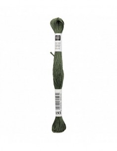 Fil à broder Rico Design 100% coton égyptien 8m - MOULINE VERT CLAIR 05 - N°193