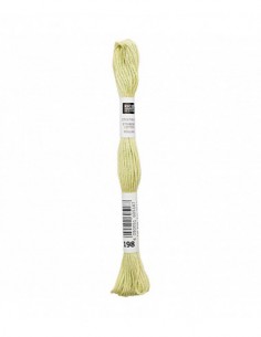 Fil à broder Rico Design 100% coton égyptien 8m - MOULINE VERT 01 - N°198