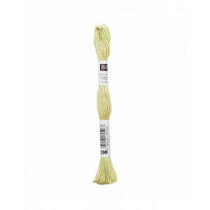 Fil à broder Rico Design 100% coton égyptien 8m - MOULINE VERT 01 - N°198