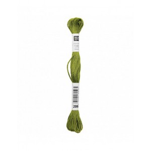 Fil à broder Rico Design 100% coton égyptien 8m - MOULINE VERT KIWI 03 - N°206