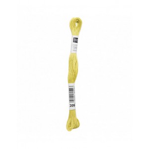 Fil à broder Rico Design 100% coton égyptien 8m - MOULINE VERT OLIVE 02 - N°209