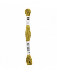 Fil à broder Rico Design 100% coton égyptien 8m - MOULINE VERT OLIVE 03 - N°210