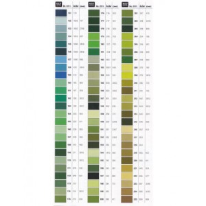 Fil à broder Rico Design 100% coton égyptien 8m - MOULINE VERT ALGUE 01 - N°222