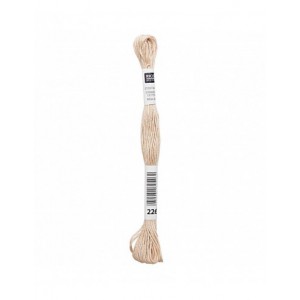 Fil à broder Rico Design 100% coton égyptien 8m - MOULINE BEIGE 01 - N°226