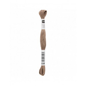 Fil à broder Rico Design 100% coton égyptien 8m - MOULINE BEIGE 03 - N°228