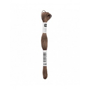 Fil à broder Rico Design 100% coton égyptien 8m - MOULINE BEIGE 04 - N°229