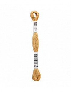 Fil à broder Rico Design 100% coton égyptien 8m - MOULINE MOUTARDE 02 - N°236