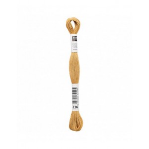 Fil à broder Rico Design 100% coton égyptien 8m - MOULINE MOUTARDE 02 - N°236