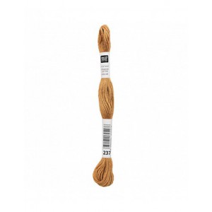 Fil à broder Rico Design 100% coton égyptien 8m - MOULINE MOUTARDE 03 - N°237