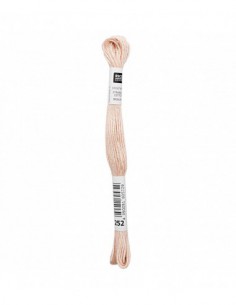 Fil à broder Rico Design 100% coton égyptien 8m - MOULINE BOIS DE ROSE 02 - N°252