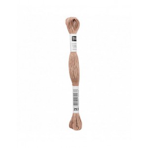 Fil à broder Rico Design 100% coton égyptien 8m - MOULINE BOIS DE ROSE 03 - N°253