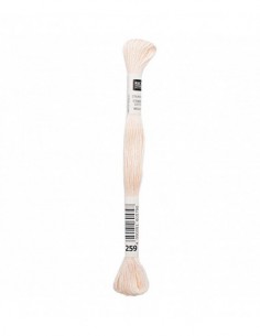 Fil à broder Rico Design 100% coton égyptien 8m - MOULINE COULEUR PEAU 02 - N°259