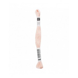 Fil à broder Rico Design 100% coton égyptien 8m - MOULINE COULEUR PEAU 03 - N°260