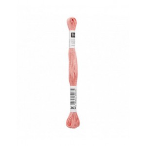 Fil à broder Rico Design 100% coton égyptien 8m - MOULINE COULEUR PEAU 06 - N°263
