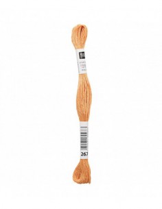 Fil à broder Rico Design 100% coton égyptien 8m - MOULINE MARRON ROUILLE 01 - N°267