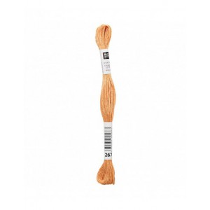 Fil à broder Rico Design 100% coton égyptien 8m - MOULINE MARRON ROUILLE 01 - N°267