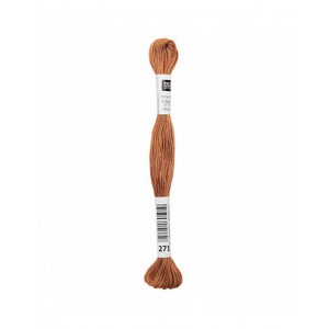 Fil à broder Rico Design 100% coton égyptien 8m - MOULINE CARAMEL 02 - N°271