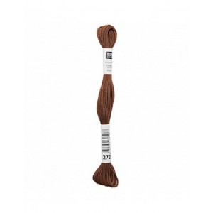 Fil à broder Rico Design 100% coton égyptien 8m - MOULINE CARAMEL 03 - N°272