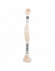 Fil à broder Rico Design 100% coton égyptien 8m - MOULINE MARRON 01 - N°273