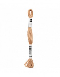Fil à broder Rico Design 100% coton égyptien 8m - MOULINE MARRON 04 - N°276