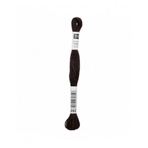 Fil à broder Rico Design 100% coton égyptien 8m - MOULINE MARRON 10 - N°282
