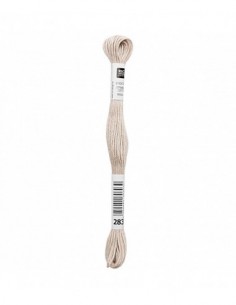 Fil à broder Rico Design 100% coton égyptien 8m - MOULINE GRIS PIERRE 01 - N°283
