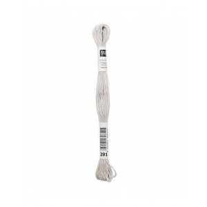 Fil à broder Rico Design 100% coton égyptien 8m - MOULINE GRIS FONCE 01 - N°291
