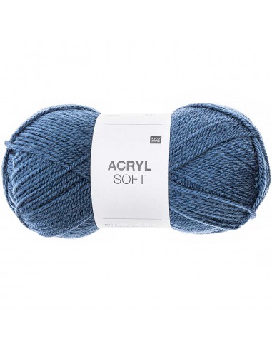 Laine Acrylique - RICO DESIGN - Acryl Soft - BLEU MOYEN