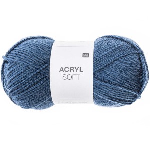 Laine Acrylique - RICO DESIGN - Acryl Soft - BLEU MOYEN