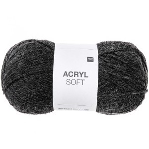 Laine Acrylique - RICO DESIGN - Acryl Soft -  GRIS MOYEN