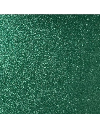 Bloc cardstock pailleté - 10 feuilles 170g - GREEN MIX - format 30,5 X 30,5 cm