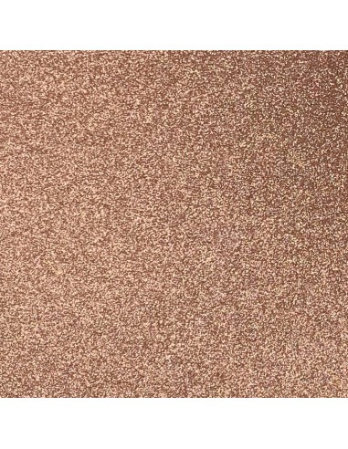 Bloc cardstock pailleté - 10 feuilles 170g - ROSE GOLD MIX - format 30,5 X 30,5 cm