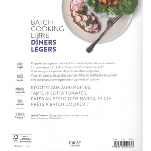 ~ Batch cooking libre - Dîners légers - First Editions