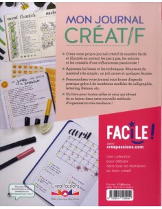~ Mon journal créatif - Un livre pour tout savoir pratique et accessible à tous facile - CreaPassions 2