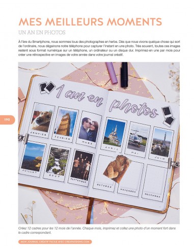 ~ Mon journal créatif - Un livre pour tout savoir pratique et accessible à tous facile - CreaPassions