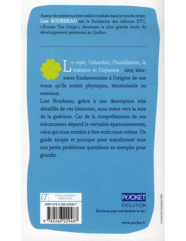 ~ Les 5 blessures qui empêchent d'être soi-même - Pocket Evolution