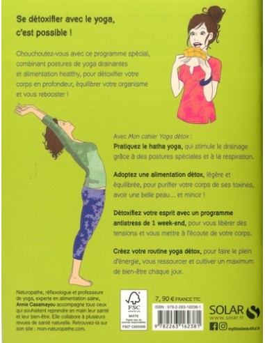 ~ Mon cahier Yoga détox - Solar Editions