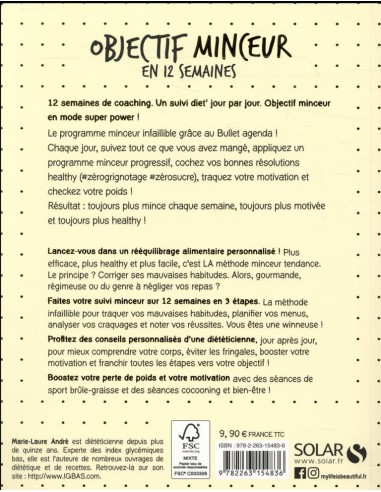 ~ Mon cahier objectif minceur en 12 semaines - Printemps-été - Solar Editions