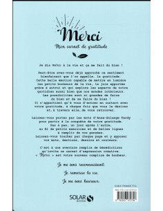 ~ Merci - Mon carnet de gratitude - Solar Editions 2