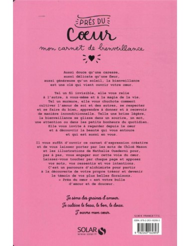 ~ Près du coeur - Mon carnet de bienveillance - Solar Editions
