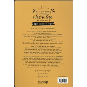 ~ Mon carnet de défis - Et si vous deveniez l'héroïne de votre vie ? - Solar Editions