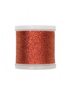Fil à broder Rico Design 70 % polyamide et 30 % fil metal 200m - METALLIQUE NO. 40 CUIVRE