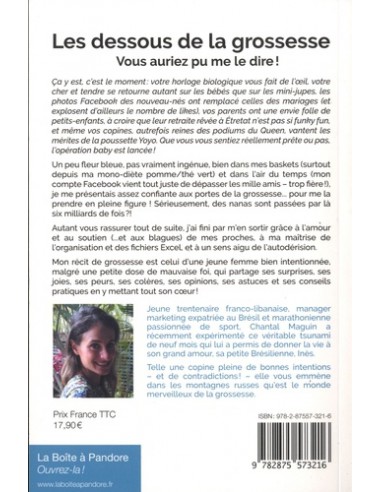 ~ Les dessous de la grossesse - Vous auriez pu me le dire ! - Editions La Boîte à Pandore